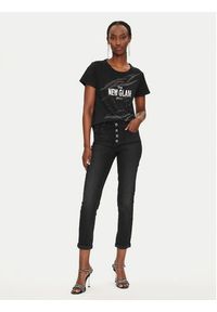 Liu Jo T-Shirt TF4205 JS923 Czarny Regular Fit. Kolor: czarny. Materiał: bawełna #5