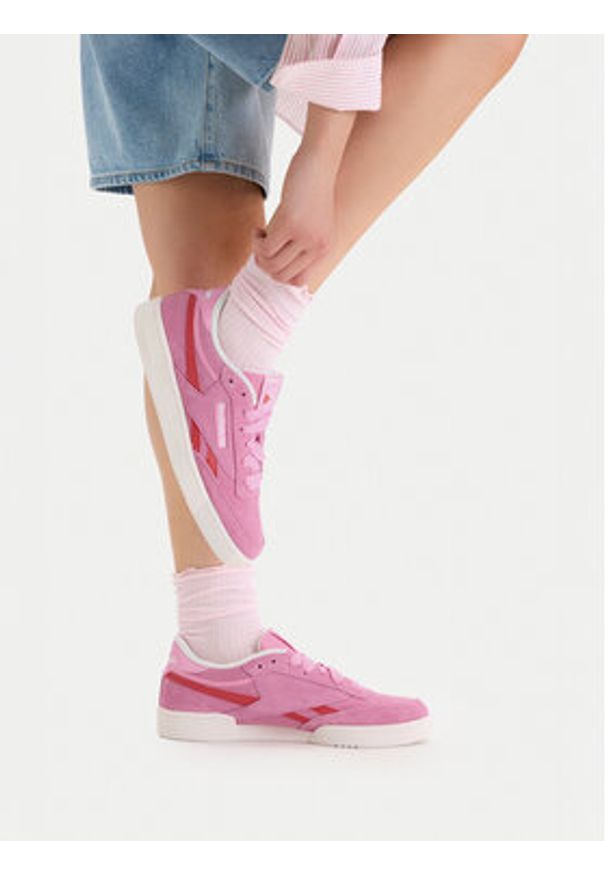 Reebok Sneakersy EO-CLUB C REVENGE 100256560 Różowy. Kolor: różowy. Materiał: zamsz, skóra. Model: Reebok Club