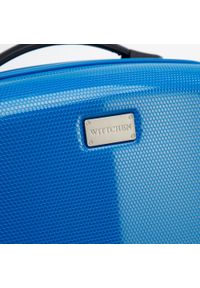 Wittchen - Duża walizka z polikarbonu jednokolorowa niebieska. Kolor: niebieski. Materiał: guma #7