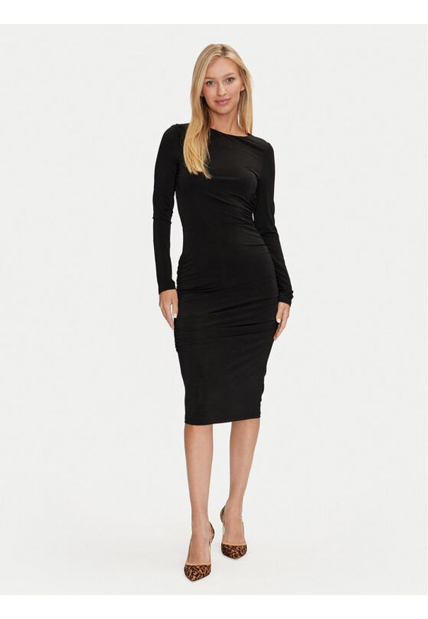 Marciano Guess Sukienka koktajlowa 4YGK30 6265A Czarny Regular Fit. Kolor: czarny. Materiał: wiskoza. Styl: wizytowy