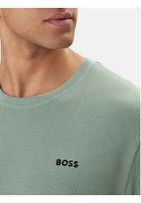 BOSS T-Shirt Waffle 50535891 Zielony Regular Fit. Kolor: zielony. Materiał: syntetyk, bawełna #5