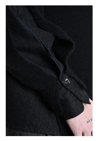 La Haine Inside Us Sweter | 3K M1111 | Mężczyzna | Czarny. Okazja: na co dzień. Kolor: czarny. Materiał: wełna, wiskoza, akryl. Sezon: lato. Styl: casual, elegancki #6