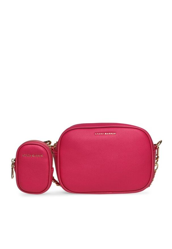 Steve Madden Torebka Bines Crossbody SM13001411-02002-PNK Różowy. Kolor: różowy. Materiał: skórzane
