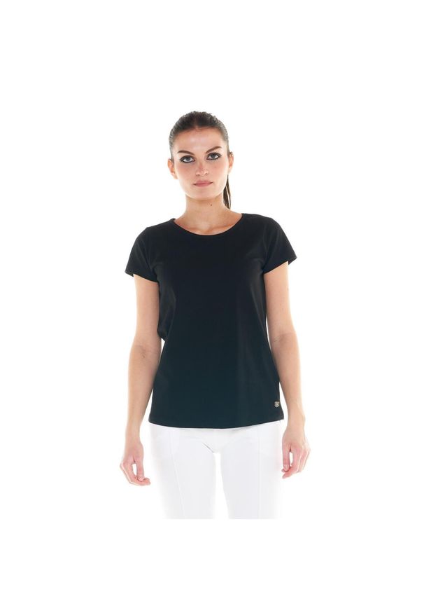 LEONE 1947 APPAREL - Podstawowy t-shirt damski. Kolor: czarny. Materiał: tkanina. Sport: fitness