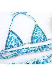 Intica - Bikini wiązane z wysokim wycięciem na plażę i letnie imprezy Shanika. Kolor: wielokolorowy. Materiał: materiał #3