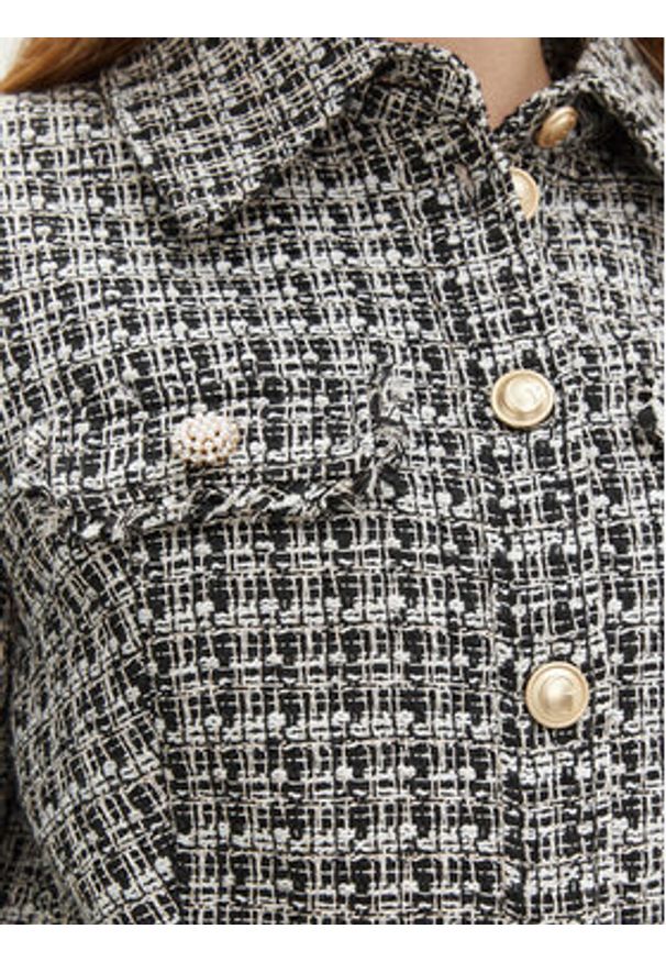 Guess Marynarka W5RN47 WGW82 Czarny Regular Fit. Kolor: czarny. Materiał: syntetyk