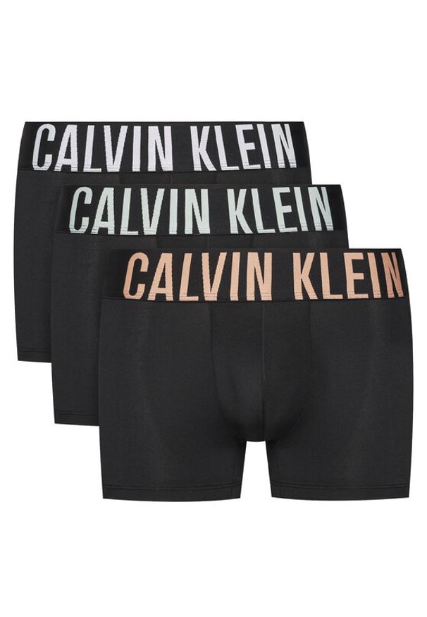 Calvin Klein Underwear Komplet 3 par bokserek 000NB3775A Czarny. Kolor: czarny. Materiał: syntetyk