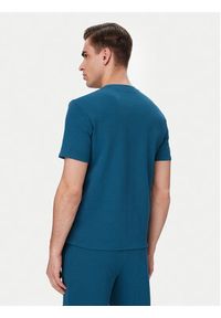 BOSS T-Shirt Waffle 50535892 Niebieski Regular Fit. Kolor: niebieski. Materiał: bawełna #3