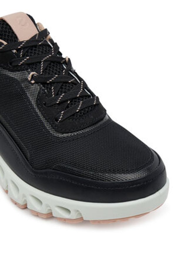 ecco - ECCO Sneakersy 88028361241 Czarny. Kolor: czarny. Materiał: materiał