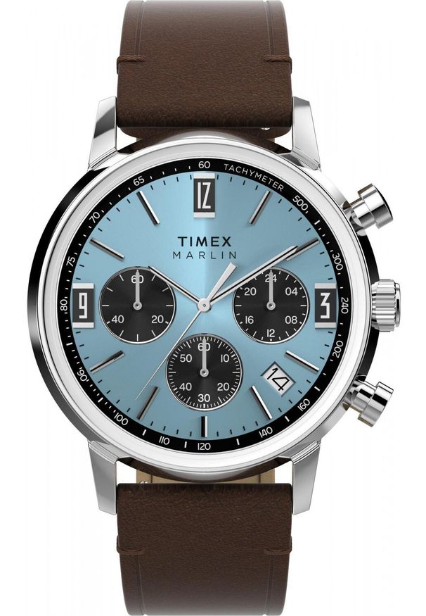 Zegarek Timex Zegarek męski Timex TW2Y66600 brązowy. Kolor: brązowy