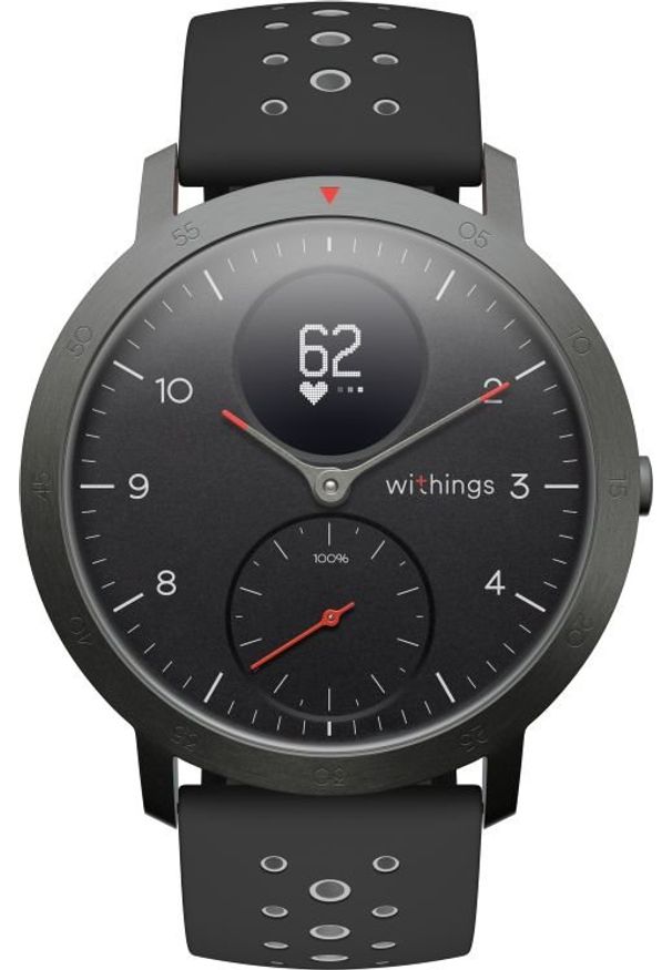 WITHINGS - Smartwatch Withings Steel HR Sport Czarny (IZWWISBK). Rodzaj zegarka: smartwatch. Kolor: czarny. Styl: sportowy