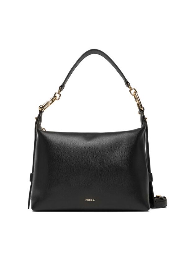 Furla Torebka Tonie M WB01964 A.0023 CN O6000 Czarny. Kolor: czarny. Materiał: skórzane