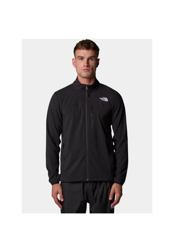 Kurtka softshell męska The North Face M Nimble. Kolor: czarny. Materiał: softshell