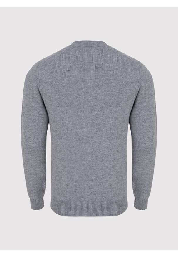 Pako Lorente - PAKO LORENTE – Sweter męski rozpinany w szarym kolorze. Kolor: szary, niebieski. Materiał: bawełna, wełna, poliamid. Sezon: jesień