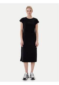 EA7 Emporio Armani Sukienka codzienna 7W000957 AF12484 MC043 Czarny Regular Fit. Okazja: na co dzień. Kolor: czarny. Materiał: bawełna. Typ sukienki: proste. Styl: casual #1