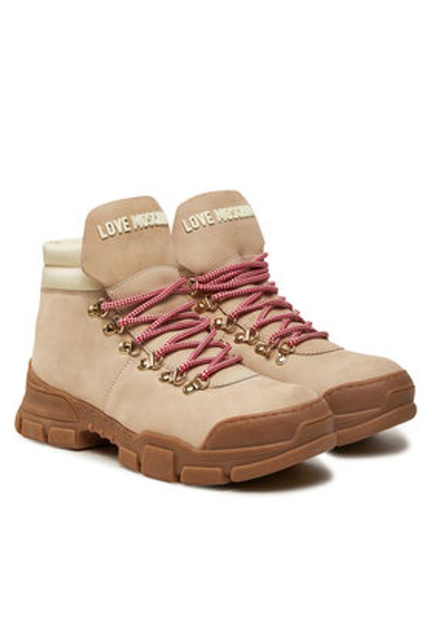 Love Moschino - LOVE MOSCHINO Trapery JA15494G0LIP0120 Écru. Materiał: skóra