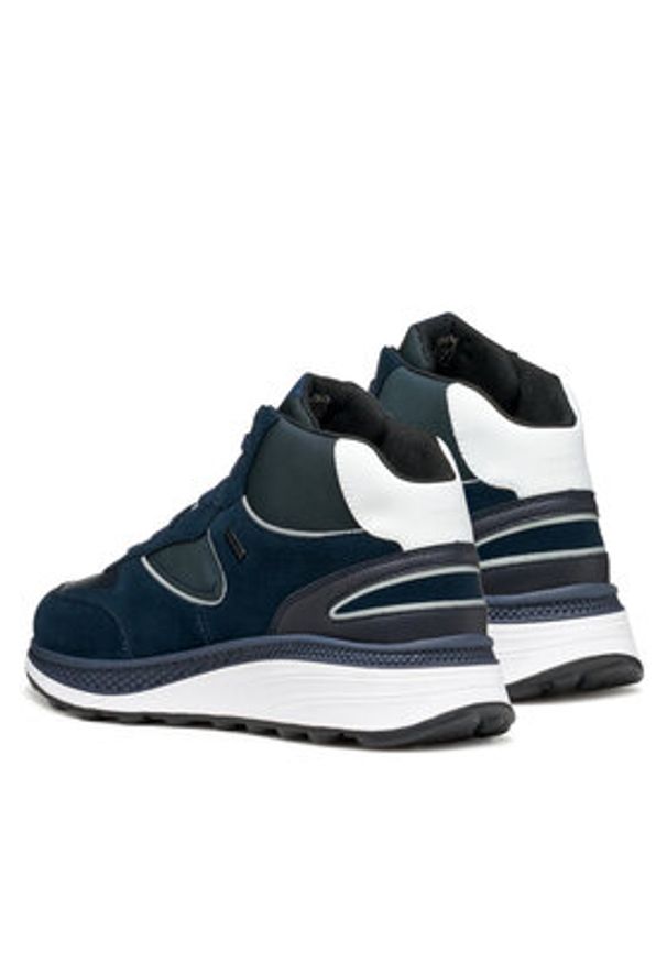 Geox Sneakersy U Spherica Actif X1 U56HGA 02285 C4002 Granatowy. Kolor: niebieski. Materiał: skóra, zamsz