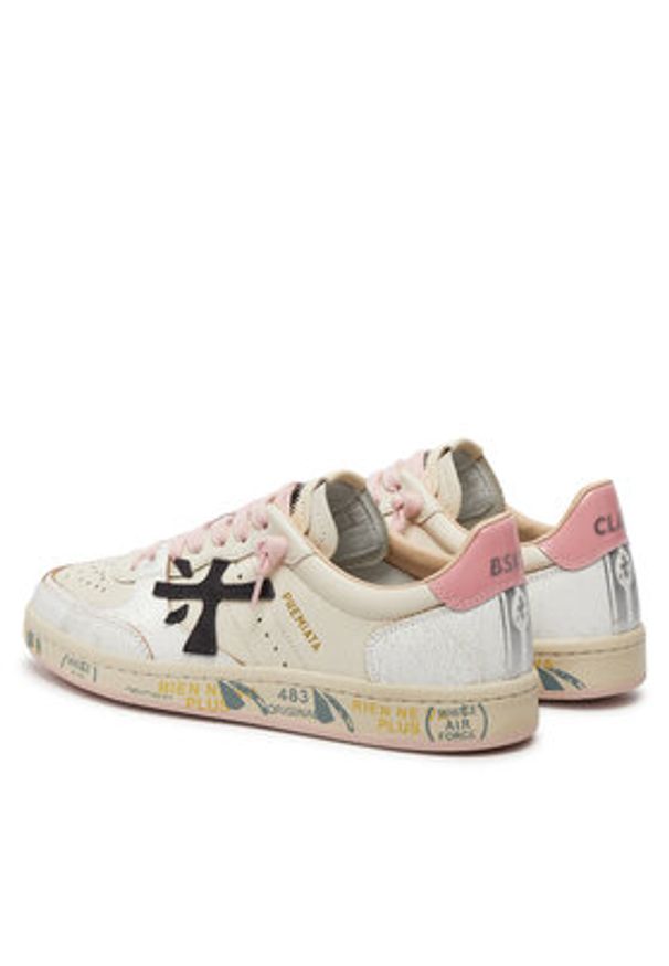 Premiata Sneakersy Bsktclad BSKT CLAYD VAR 6783 Écru. Materiał: skóra