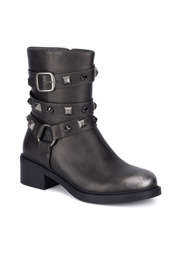 Jenny Fairy Botki WFA2882-2 Srebrny. Kolor: srebrny. Materiał: skóra