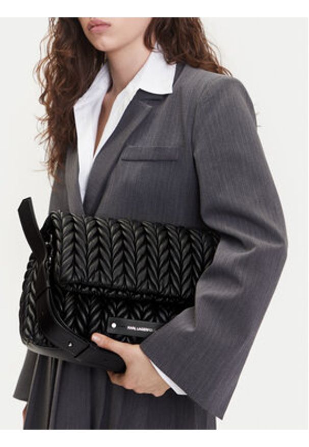 Karl Lagerfeld - KARL LAGERFELD Torebka A2W30151 Czarny. Kolor: czarny. Materiał: skórzane