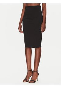 ViCOLO Spódnica ołówkowa TD0093 Czarny Regular Fit. Kolor: czarny. Materiał: wiskoza