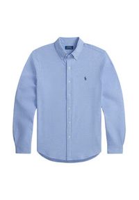 Polo Ralph Lauren Koszula 710654408154 Niebieski Regular Fit. Typ kołnierza: polo. Kolor: niebieski. Materiał: bawełna #5