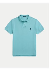 Polo Ralph Lauren Polo 710536856439 Zielony Slim Fit. Typ kołnierza: polo. Kolor: zielony. Materiał: bawełna #3