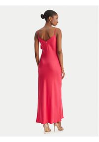 Fracomina Sukienka koktajlowa FS26SD2007W58301 Różowy Slim Fit. Kolor: różowy. Materiał: wiskoza, satyna. Styl: wizytowy #4