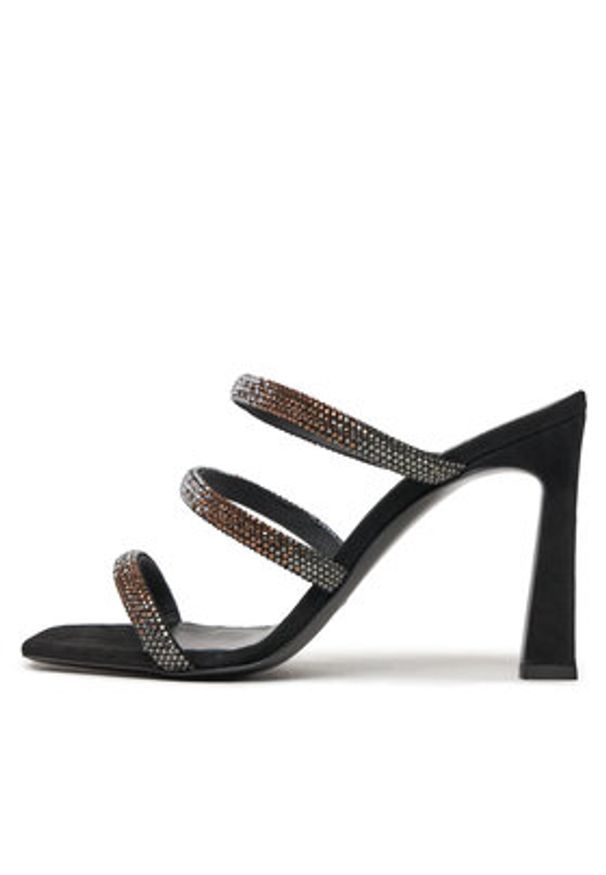 Pollini Klapki SA28179C1ITAS000 Czarny. Kolor: czarny. Materiał: zamsz, skóra