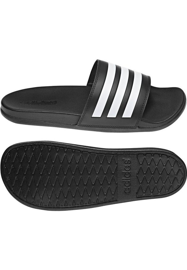 Adidas - Klapki adidas Adilette Comfort M GZ5892 czarne. Kolor: czarny. Materiał: syntetyk, materiał. Styl: klasyczny