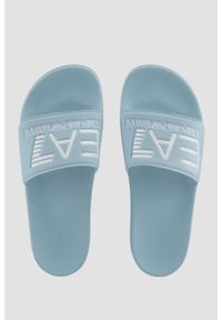 EA7 Emporio Armani - EA7 EMPORIO ARMANI Błękitne klapki Flip flops, Rozmiar 37. Kolor: niebieski #6