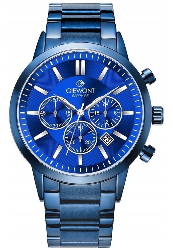 Zegarek Giewont Zegarek Męski Giewont Chronograph Sapphire Niebieski GW8510-B4. Kolor: niebieski