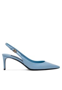 DOLCE & GABBANA - Dolce&Gabbana Czółenka CG0805 A1037 Niebieski. Kolor: niebieski. Materiał: skóra
