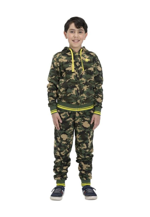 LEONE 1947 APPAREL - Bluza dziecięca Bold Camo. Kolor: brązowy, zielony, wielokolorowy. Sport: joga i pilates