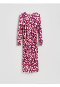 Reserved - Sukienka z wiskozą - wielobarwny. Materiał: wiskoza #1