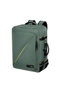 AMERICAN TOURISTER - Plecak podróżny do samolotu American Tourister Take2cabin L - dark forest. Kolor: zielony