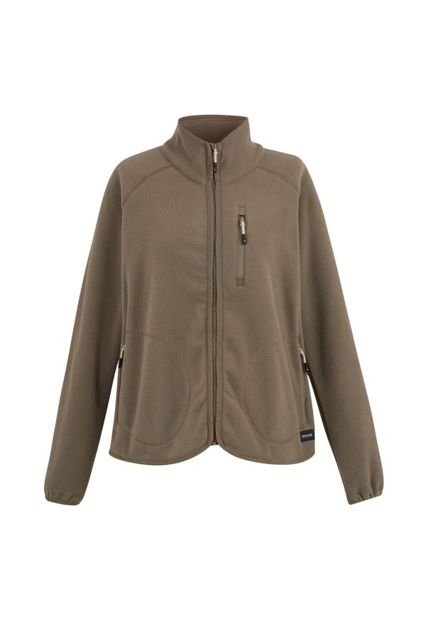 Regatta - Bluza Polarowa Damska Pełen Suwak Frankie. Kolor: brązowy. Materiał: polar. Sezon: zima