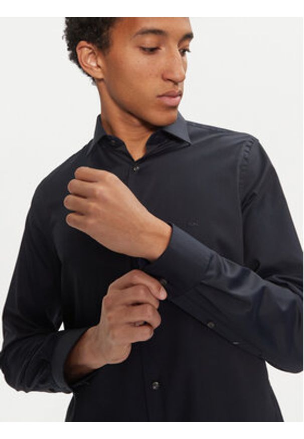 Michael Kors Koszula MK0DS01352 Granatowy Regular Fit. Kolor: niebieski. Materiał: bawełna