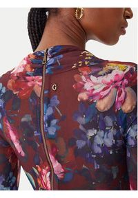 Guess Sukienka koktajlowa W5BK65 KCZC2 Kolorowy Slim Fit. Materiał: syntetyk. Wzór: kolorowy. Styl: wizytowy