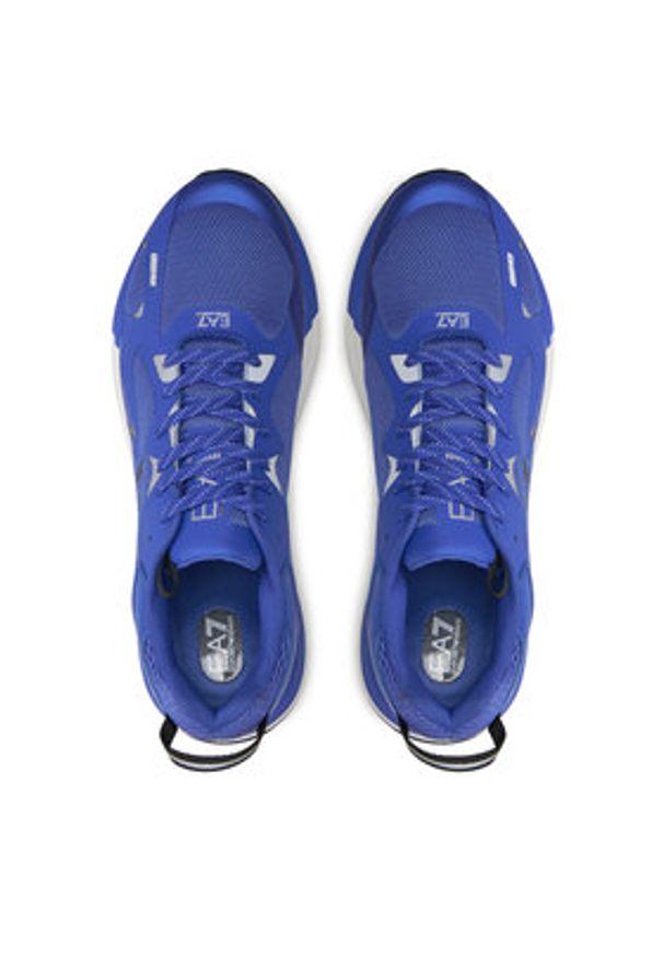 EA7 Emporio Armani Sneakersy X8X156 XK360 U018 Granatowy. Kolor: niebieski. Materiał: materiał