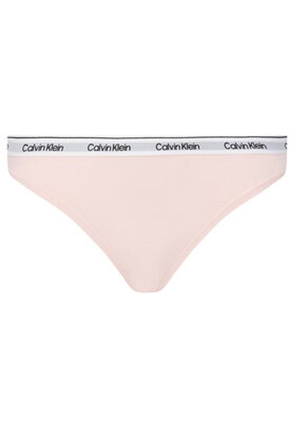 Calvin Klein Underwear Komplet stringów 000QD5209E Kolorowy. Materiał: bawełna. Wzór: kolorowy
