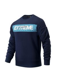 EXTREME HOBBY - Bluza sportowa męska Extreme Hobby Headline. Kolor: niebieski. Materiał: bawełna