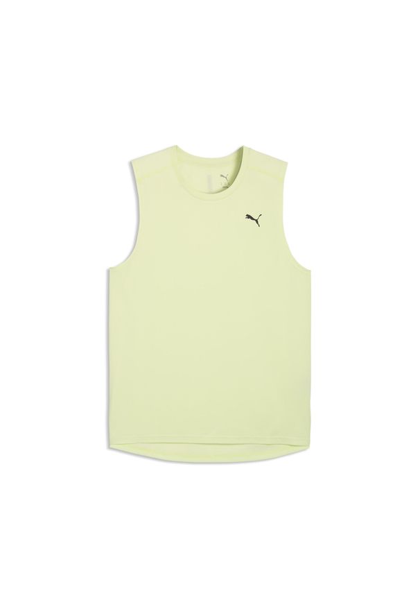 Puma - Męska treningowa koszulka bez rękawów PWRTRAIN PUMA. Kolor: zielony. Długość rękawa: bez rękawów. Sport: bieganie