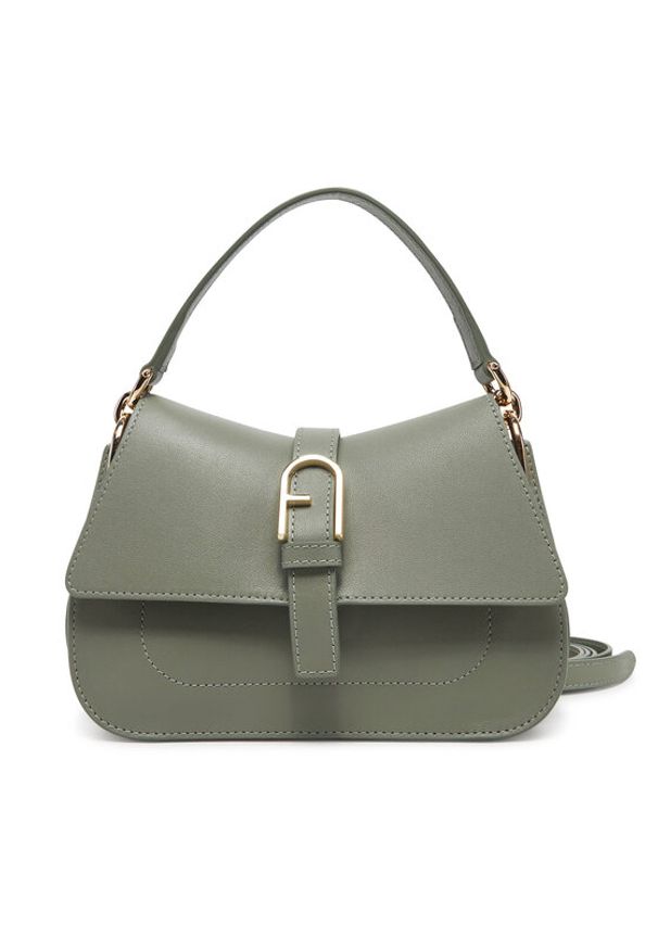 Furla Torebka Flow WB01032 BX2045 AG700 Zielony. Kolor: zielony. Materiał: skórzane