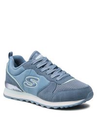 skechers - Skechers Sneakersy Step N Fly 155287/SLT Niebieski. Kolor: niebieski. Materiał: skóra, zamsz