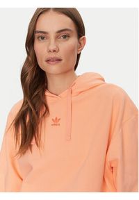 Adidas - adidas Bluza Essentials JJ3499 Różowy Oversize. Kolor: różowy. Materiał: bawełna