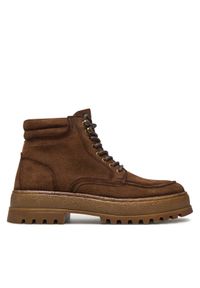 Pepe Jeans Trapery PMS50250 Brązowy. Kolor: brązowy. Materiał: zamsz, skóra
