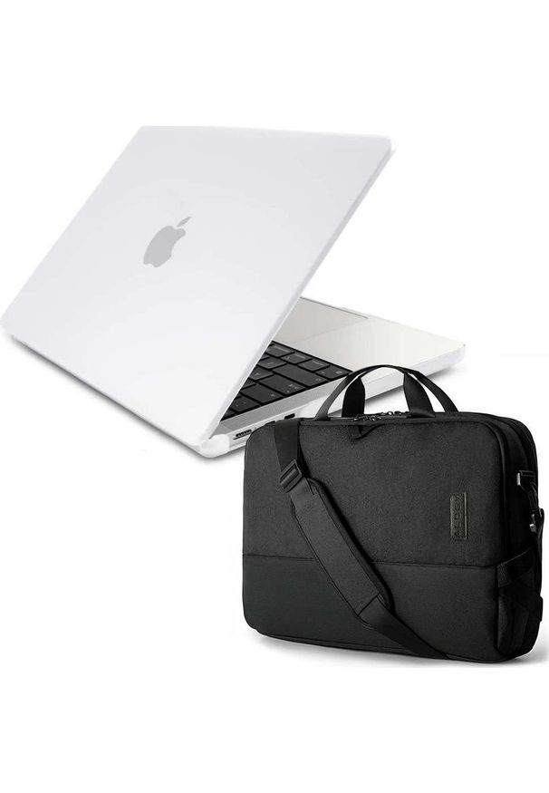 Etui Alogy Etui Alogy Hard Case do Apple Macbook Air 13 2022 M2 Matowy Biały + Torba do 15.6". Kolor: biały