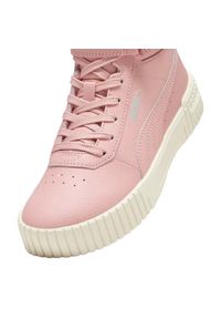 Buty Puma Carina 2.0 Mid Wtr Jr 387380 03 różowe. Okazja: na co dzień. Zapięcie: rzepy. Kolor: różowy. Materiał: syntetyk, skóra ekologiczna, guma. Szerokość cholewki: normalna #3