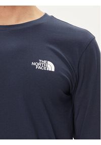 The North Face Longsleeve Simple Dome NF0A87QN Granatowy Regular Fit. Kolor: niebieski. Materiał: bawełna. Długość rękawa: długi rękaw #7